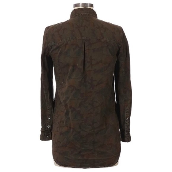 Madewell Camo Tomboy 100% Cotton Button Down Work Shirt Size XS. Q - Picture 3 of 11